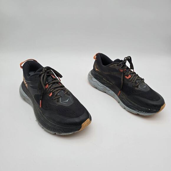 Hoka Stinson ATR 6 Mens 10.5 Black Blue Orange Shoes Sneaker Athletic Training - Picture 2 of 13